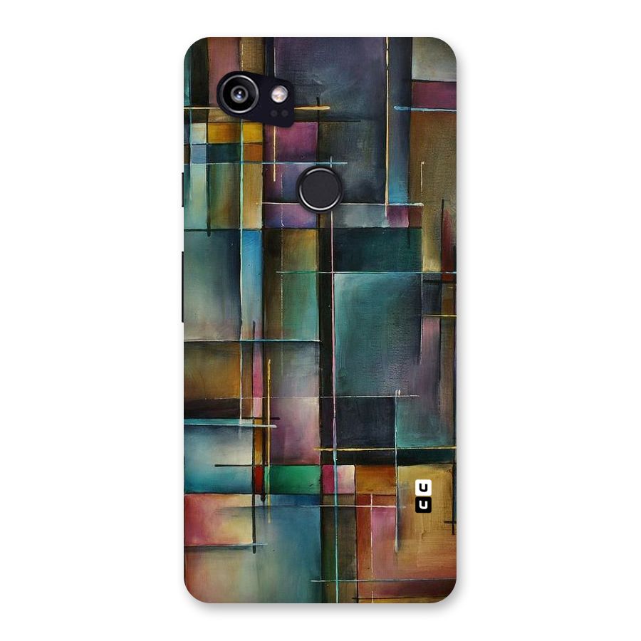 Dark Square Shapes Back Case for Google Pixel 2 XL