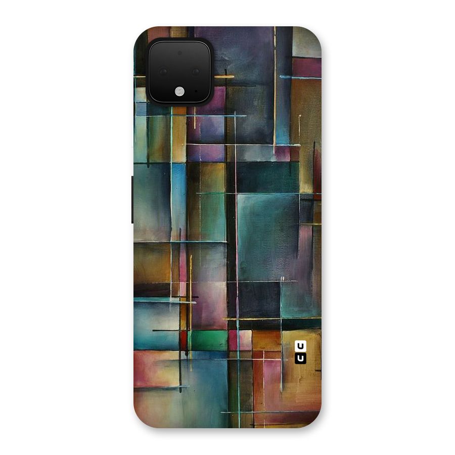 Dark Square Shapes Back Case for Google Pixel 4 XL
