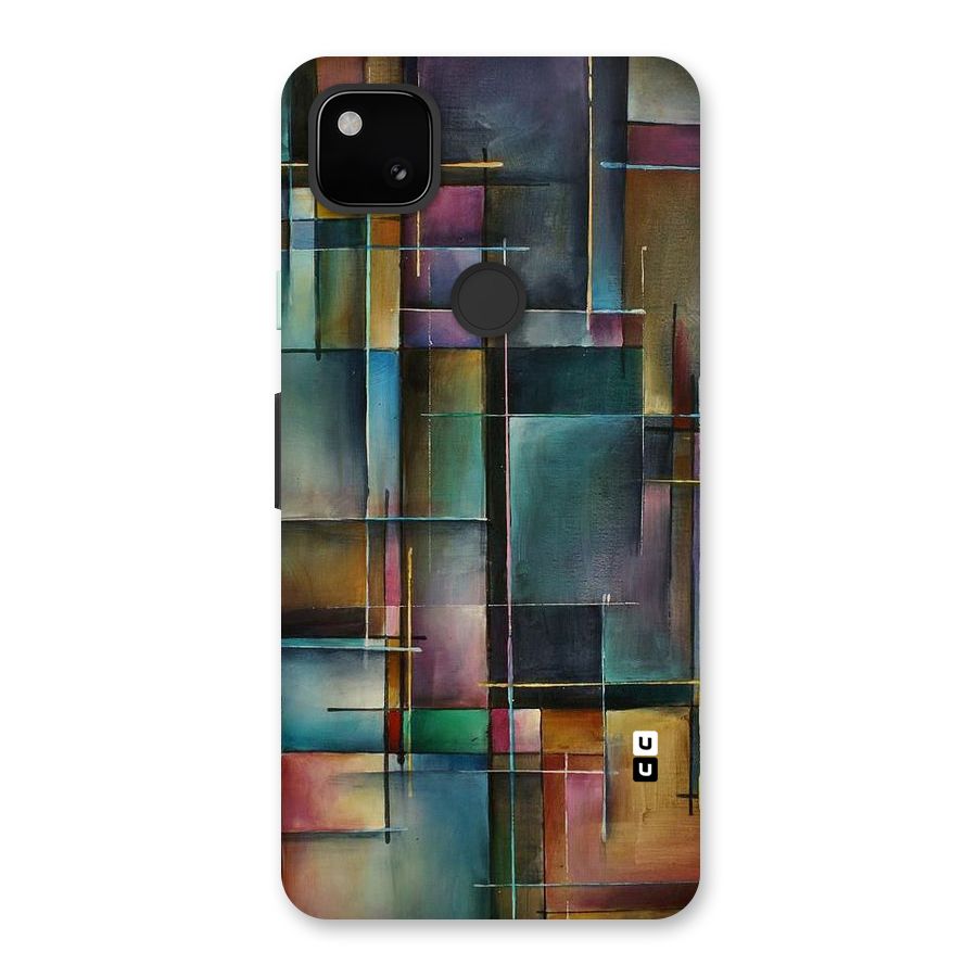Dark Square Shapes Back Case for Google Pixel 4a