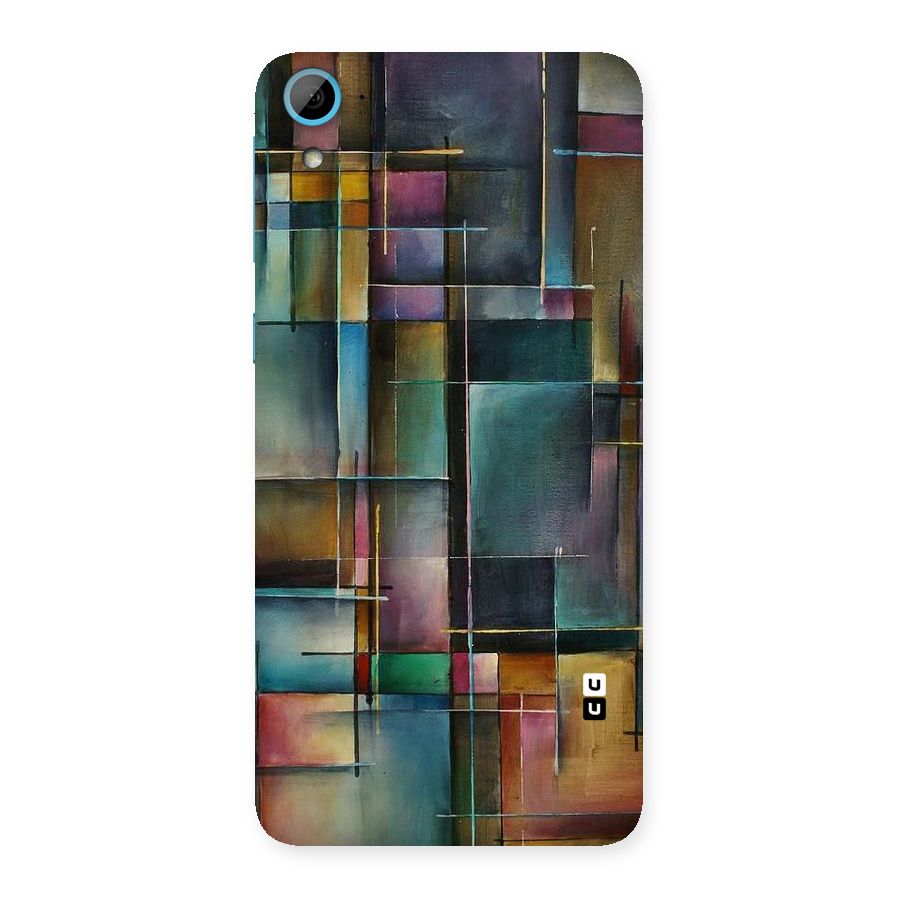 Dark Square Shapes Back Case for HTC Desire 826