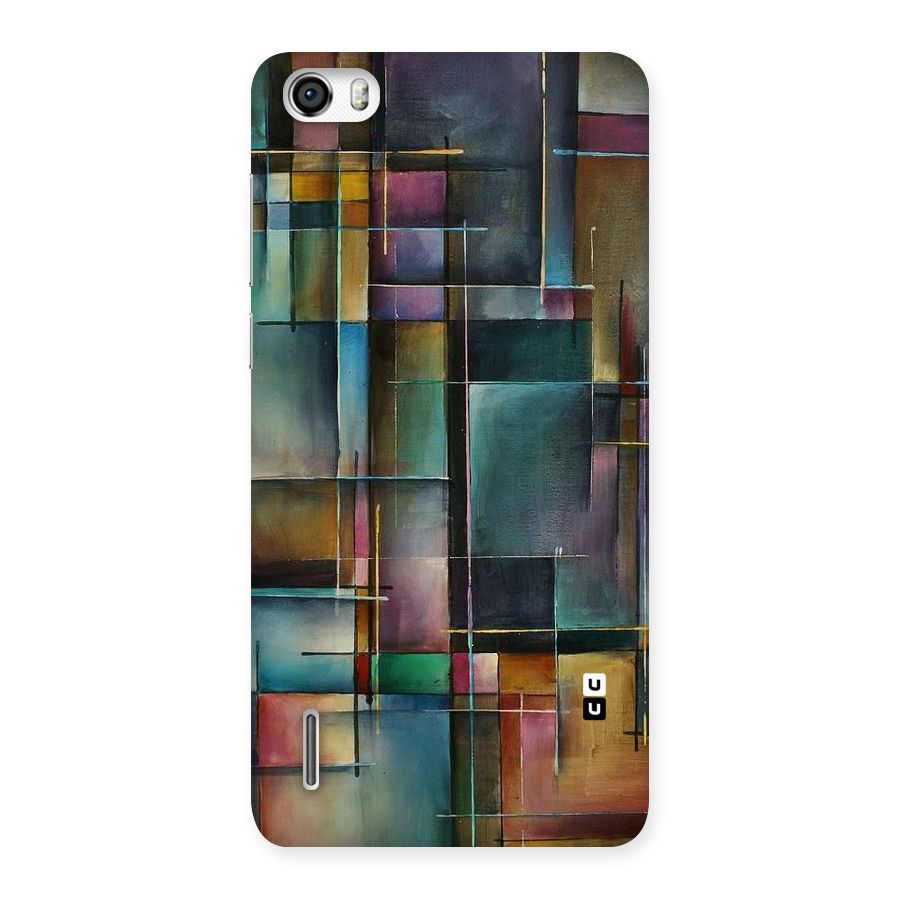 Dark Square Shapes Back Case for Honor 6