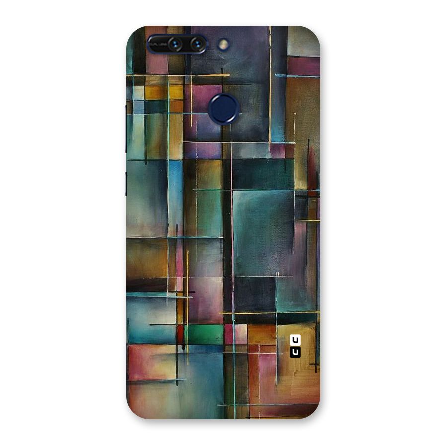 Dark Square Shapes Back Case for Honor 8 Pro