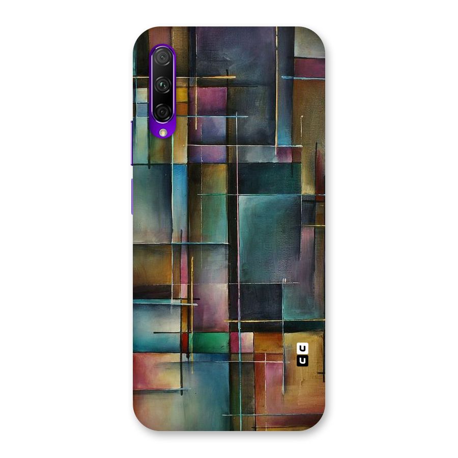 Dark Square Shapes Back Case for Honor 9X Pro