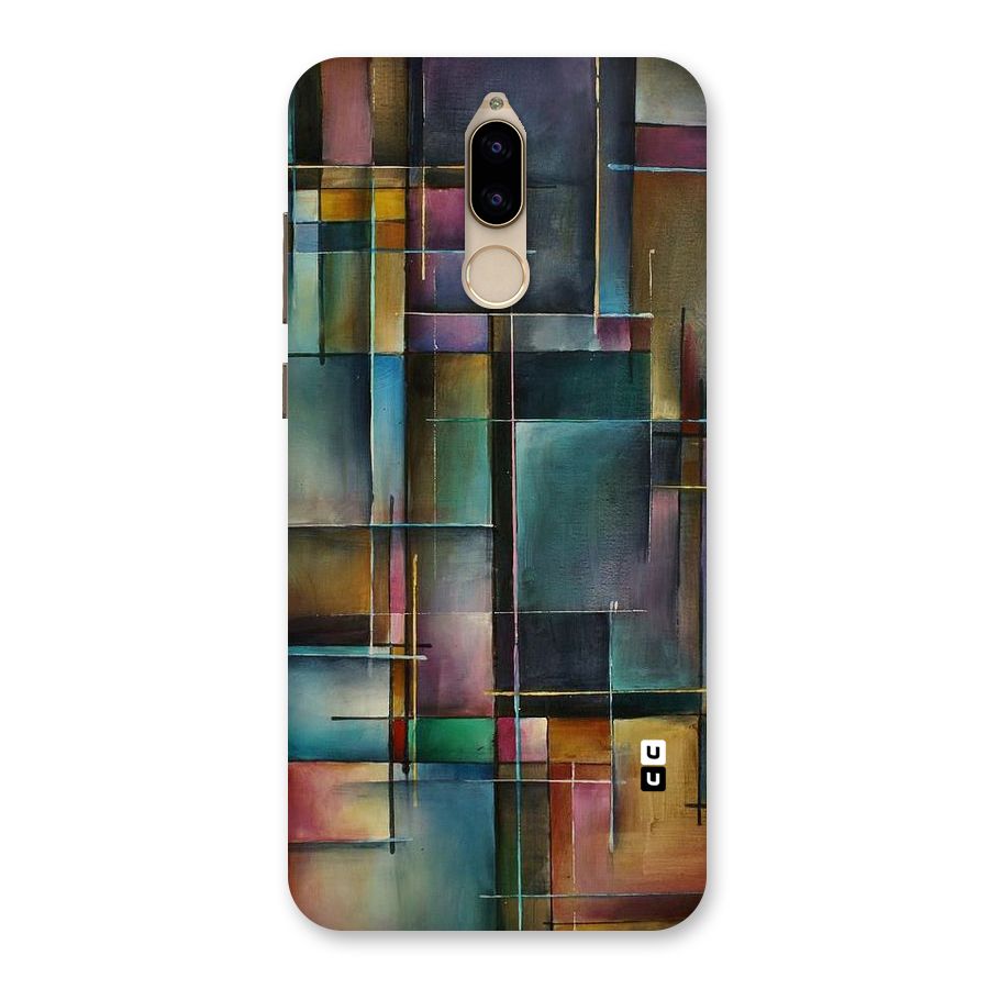 Dark Square Shapes Back Case for Honor 9i