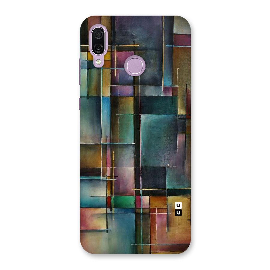 Dark Square Shapes Back Case for Honor Play