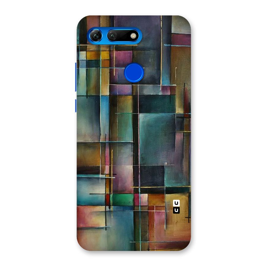 Dark Square Shapes Back Case for Honor View 20