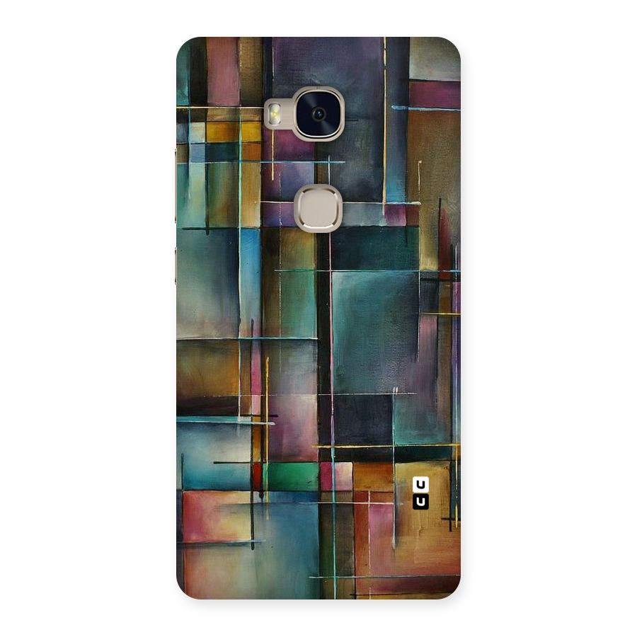 Dark Square Shapes Back Case for Huawei Honor 5X