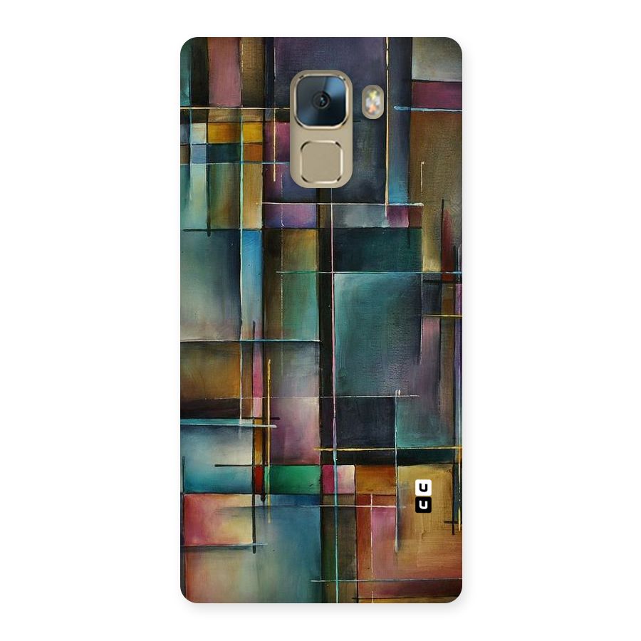 Dark Square Shapes Back Case for Huawei Honor 7