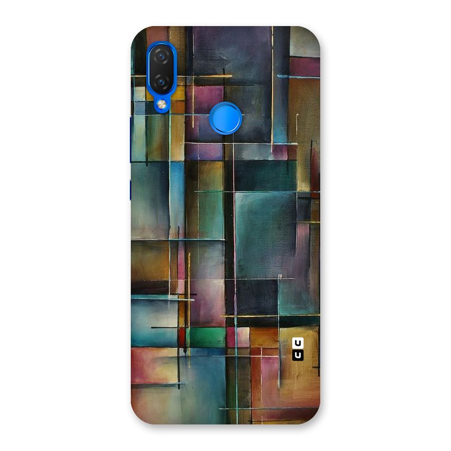 Dark Square Shapes Back Case for Huawei P Smart+