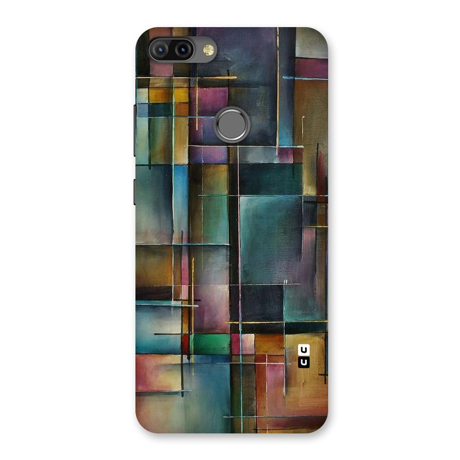 Dark Square Shapes Back Case for Infinix Hot 6 Pro