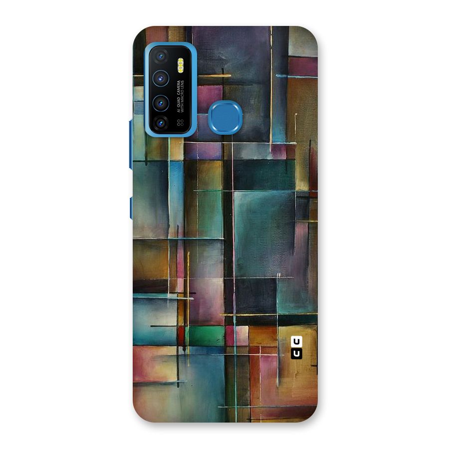 Dark Square Shapes Back Case for Infinix Hot 9