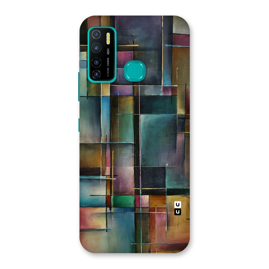Dark Square Shapes Back Case for Infinix Hot 9 Pro