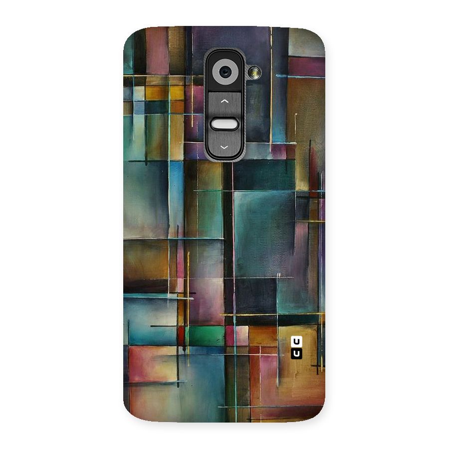 Dark Square Shapes Back Case for LG G2
