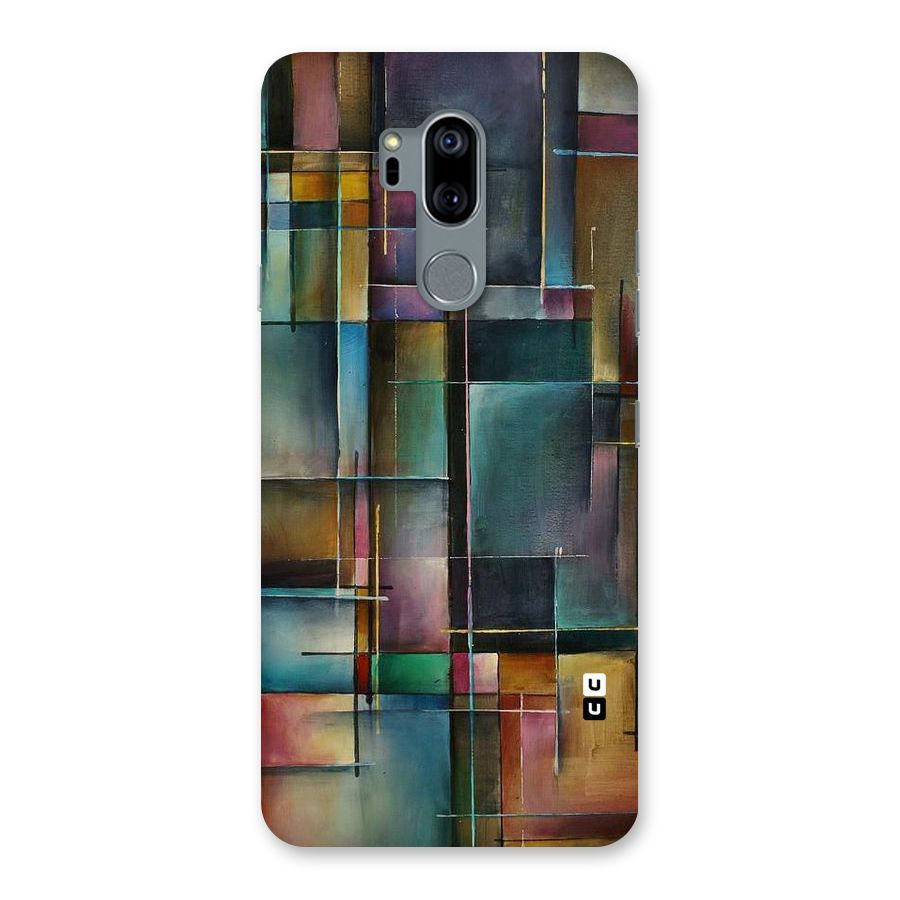 Dark Square Shapes Back Case for LG G7