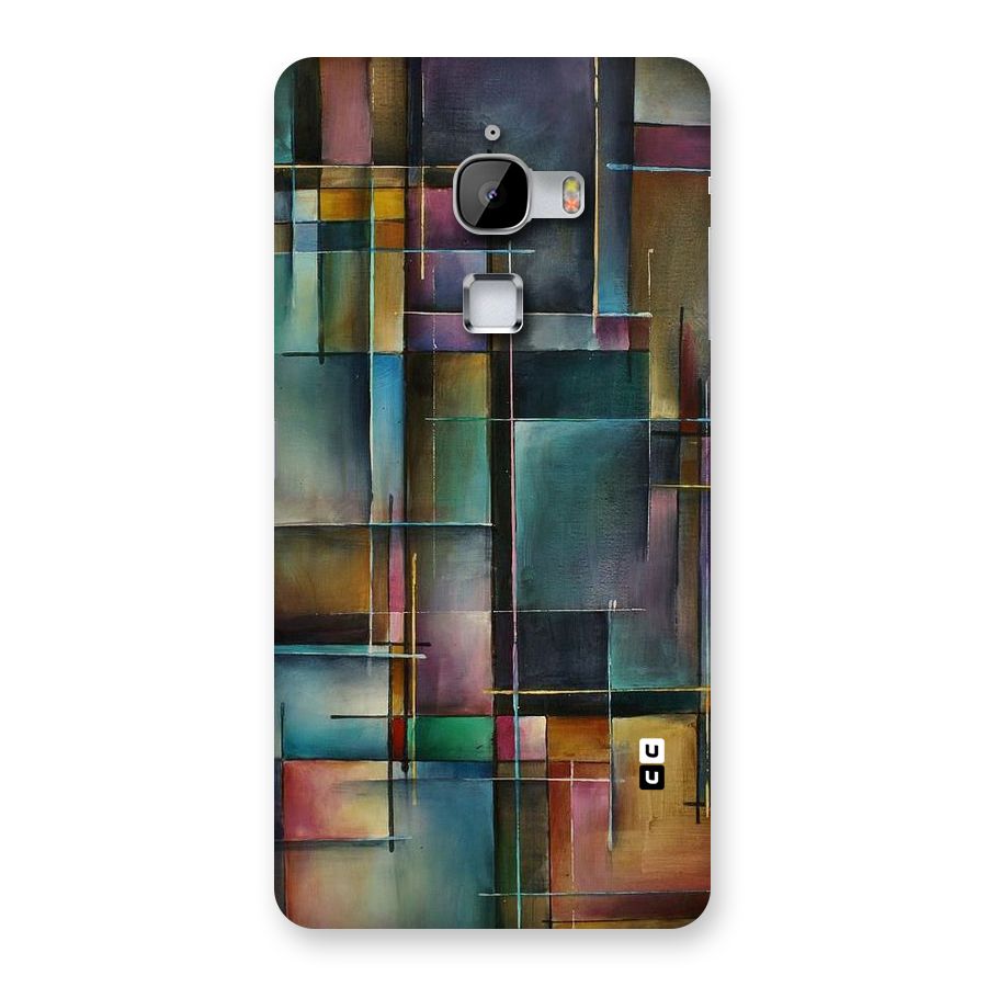 Dark Square Shapes Back Case for LeTv Le Max