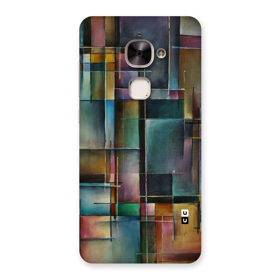 Dark Square Shapes Back Case for Le 2