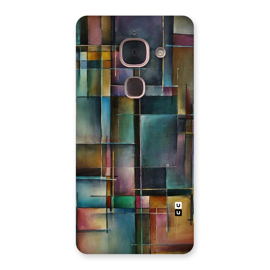 Dark Square Shapes Back Case for Le Max 2