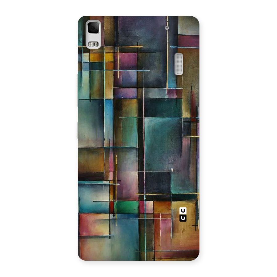 Dark Square Shapes Back Case for Lenovo K3 Note