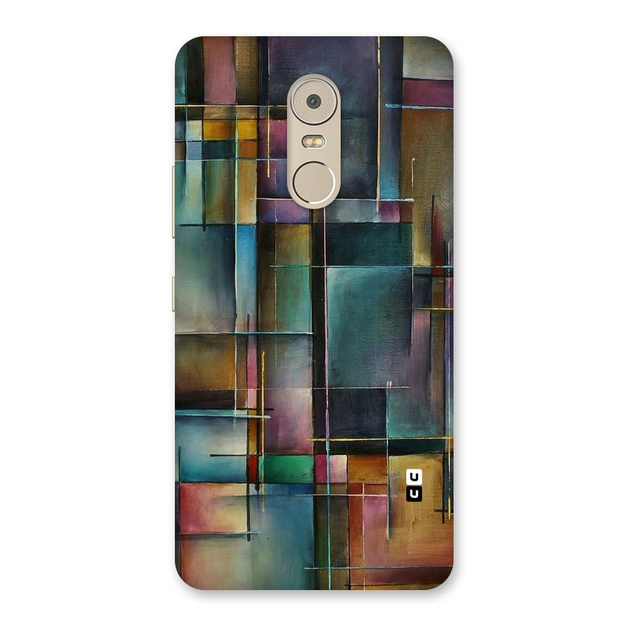 Dark Square Shapes Back Case for Lenovo K6 Note