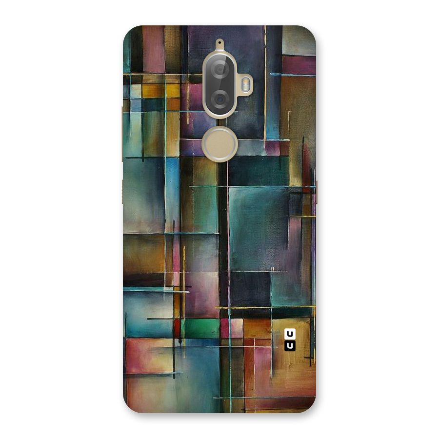 Dark Square Shapes Back Case for Lenovo K8 Plus