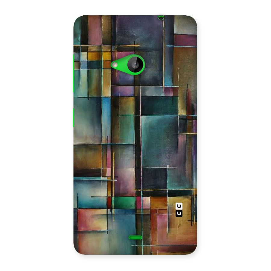 Dark Square Shapes Back Case for Lumia 535