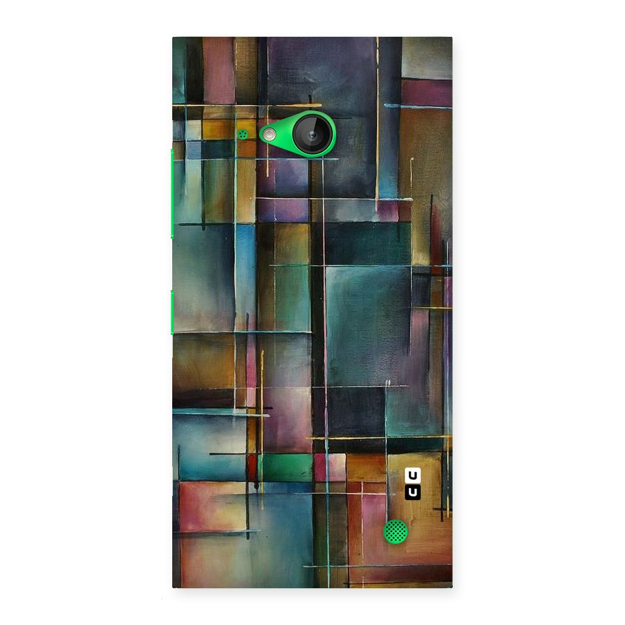 Dark Square Shapes Back Case for Lumia 730