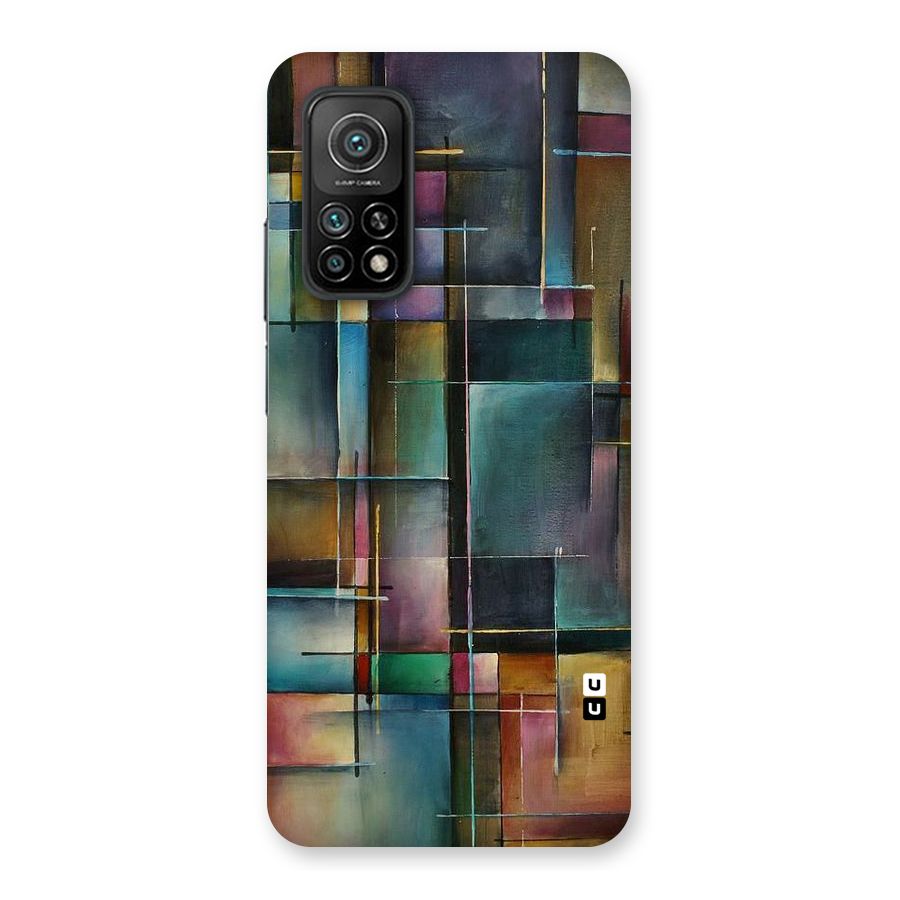 Dark Square Shapes Back Case for Mi 10T 5G