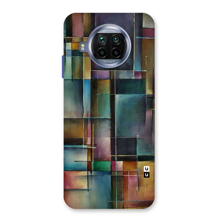 Dark Square Shapes Back Case for Mi 10i