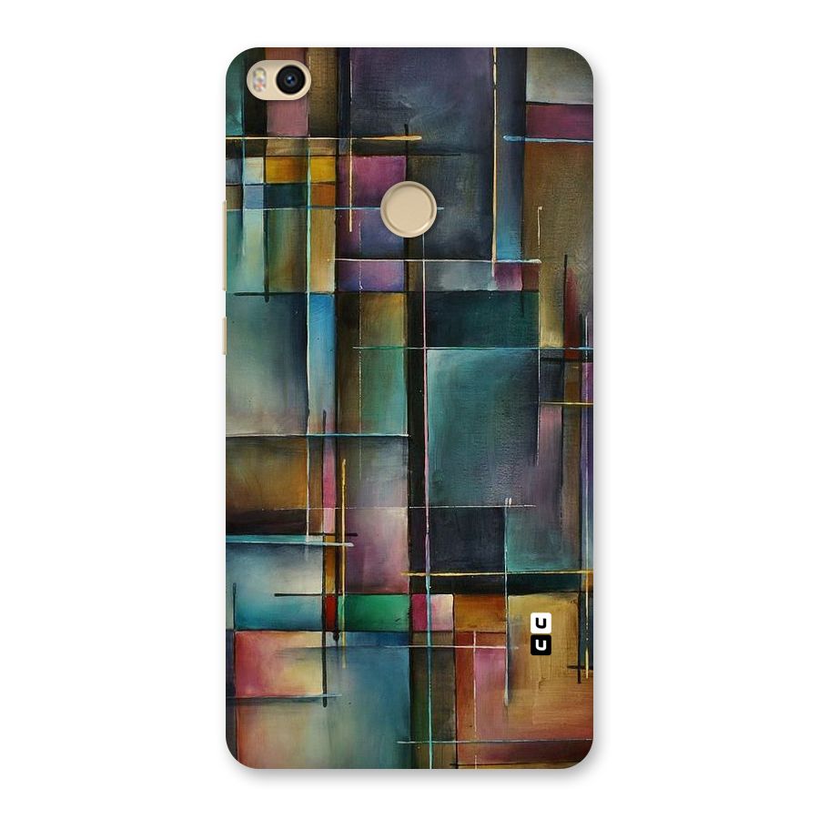 Dark Square Shapes Back Case for Mi Max 2