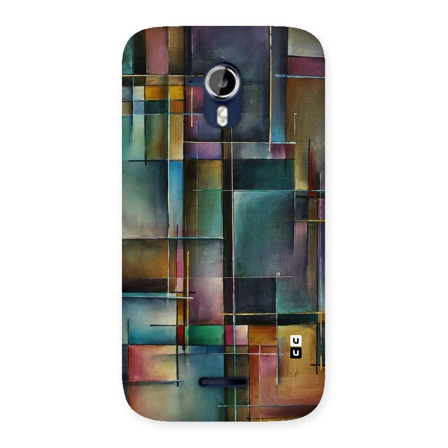 Dark Square Shapes Back Case for Micromax Canvas Magnus A117