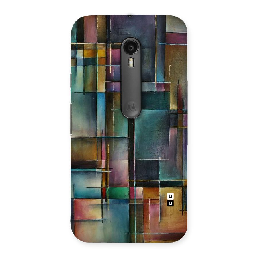 Dark Square Shapes Back Case for Moto G3