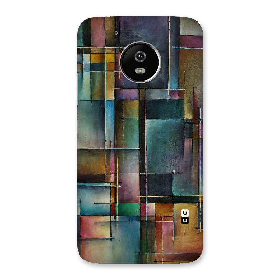 Dark Square Shapes Back Case for Moto G5