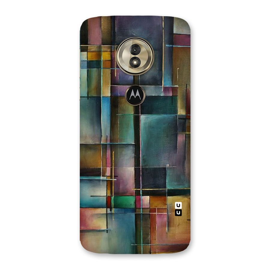 Dark Square Shapes Back Case for Moto G6 Play