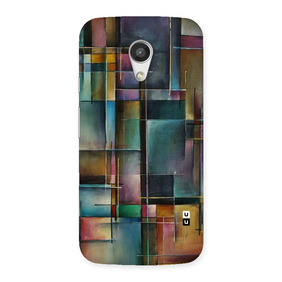 Dark Square Shapes Back Case for Moto G 2nd Gen