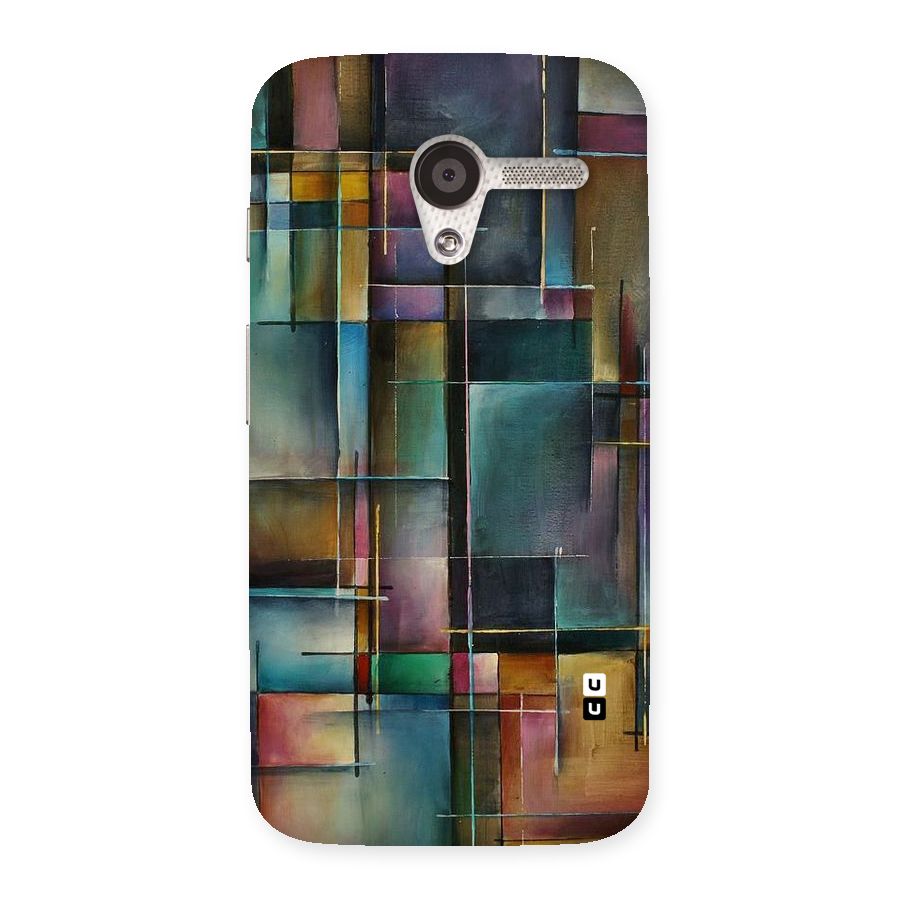 Dark Square Shapes Back Case for Moto X