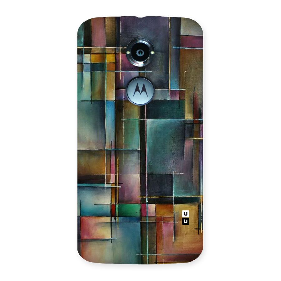 Dark Square Shapes Back Case for Moto X 2nd Gen