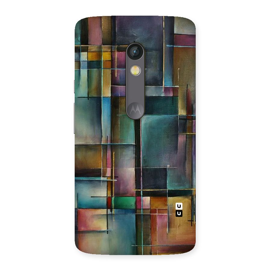 Dark Square Shapes Back Case for Moto X Play