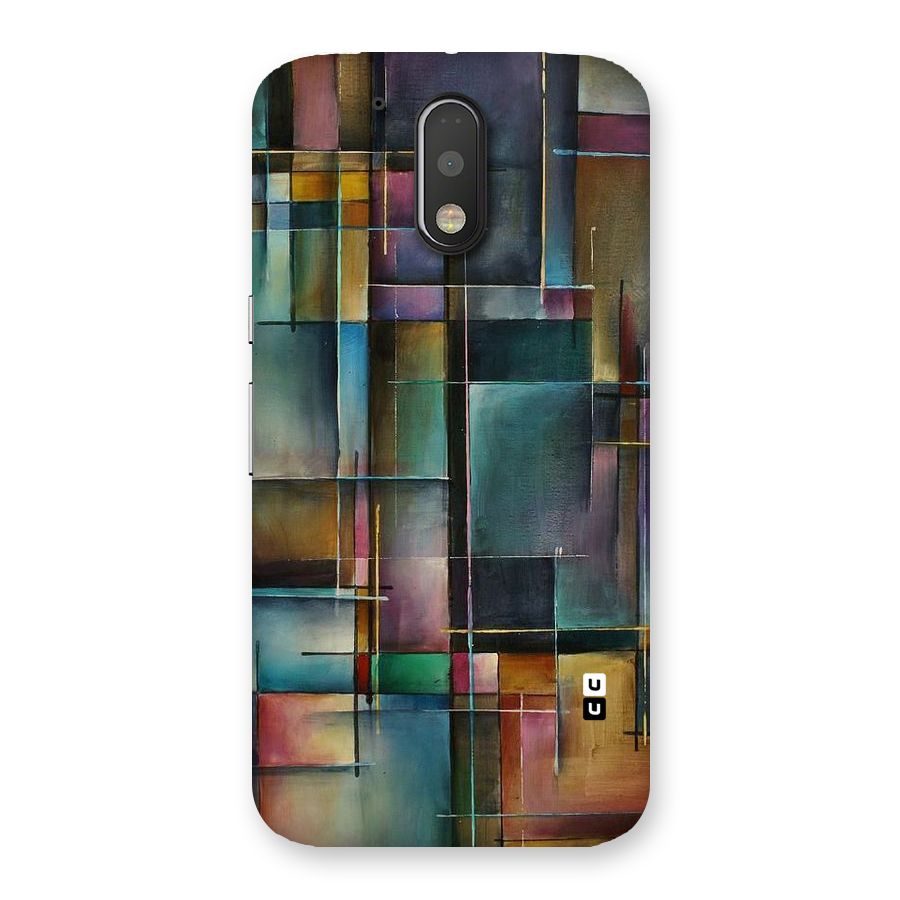 Dark Square Shapes Back Case for Motorola Moto G4