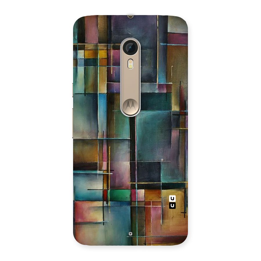 Dark Square Shapes Back Case for Motorola Moto X Style
