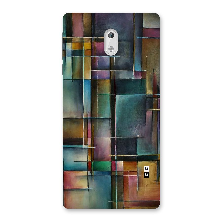 Dark Square Shapes Back Case for Nokia 3