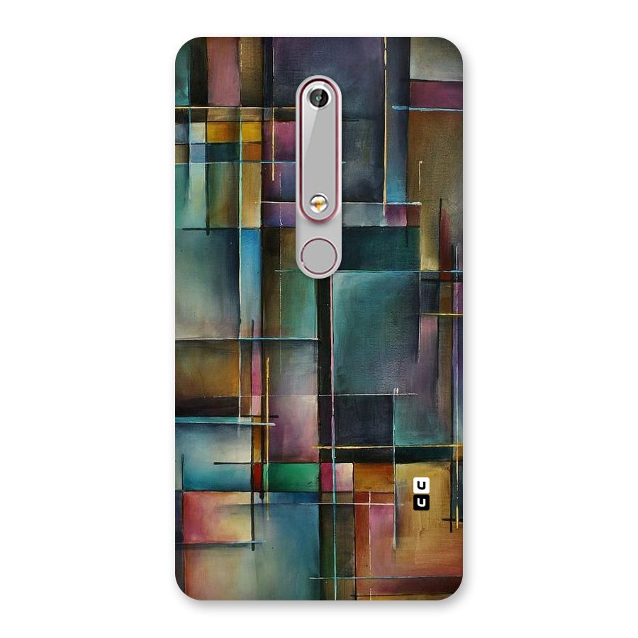 Dark Square Shapes Back Case for Nokia 6.1