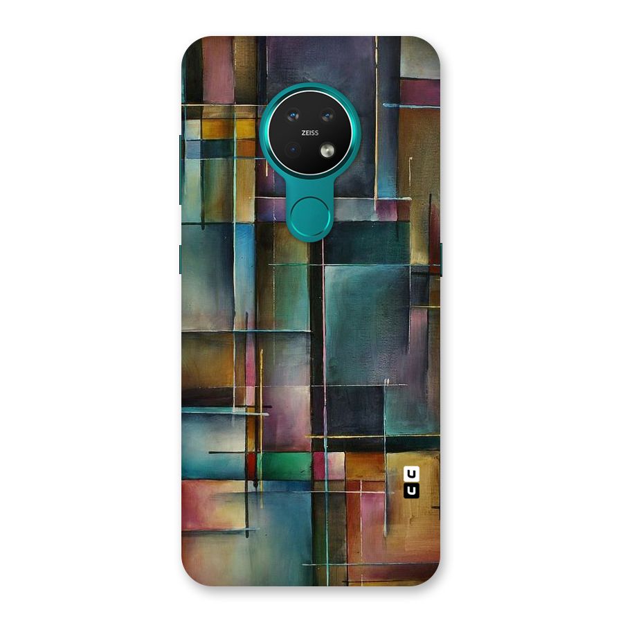 Dark Square Shapes Back Case for Nokia 7.2