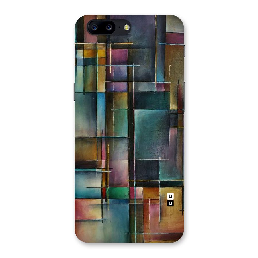 Dark Square Shapes Back Case for OnePlus 5