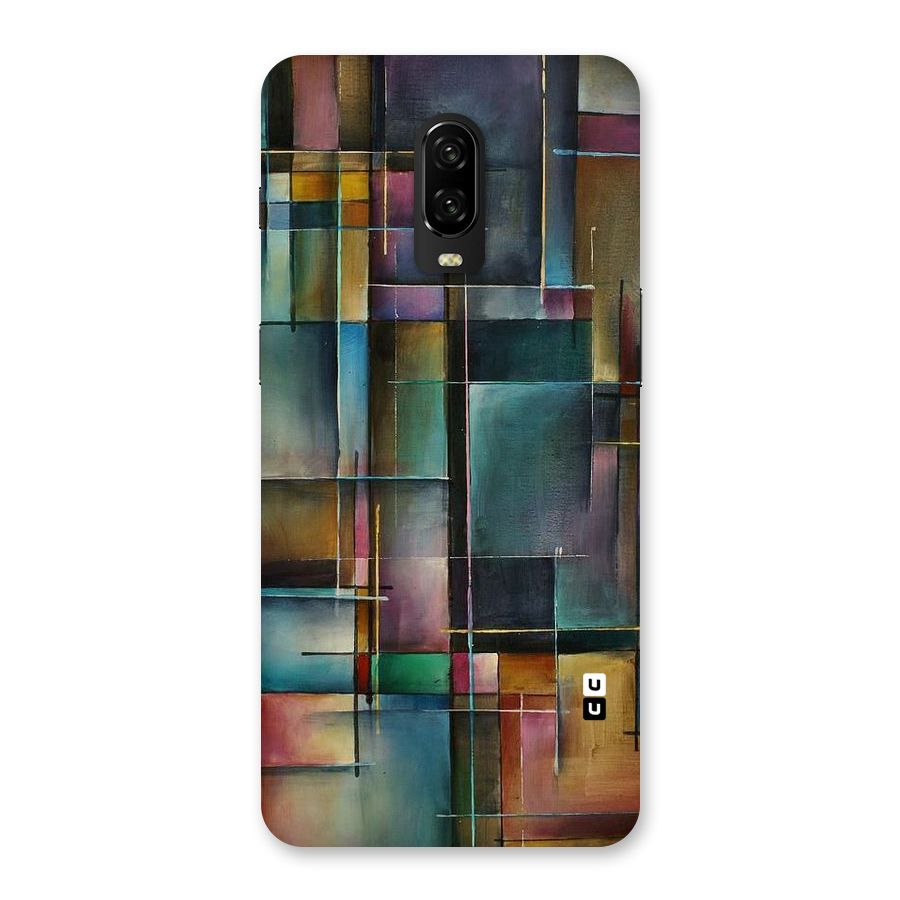 Dark Square Shapes Back Case for OnePlus 6T