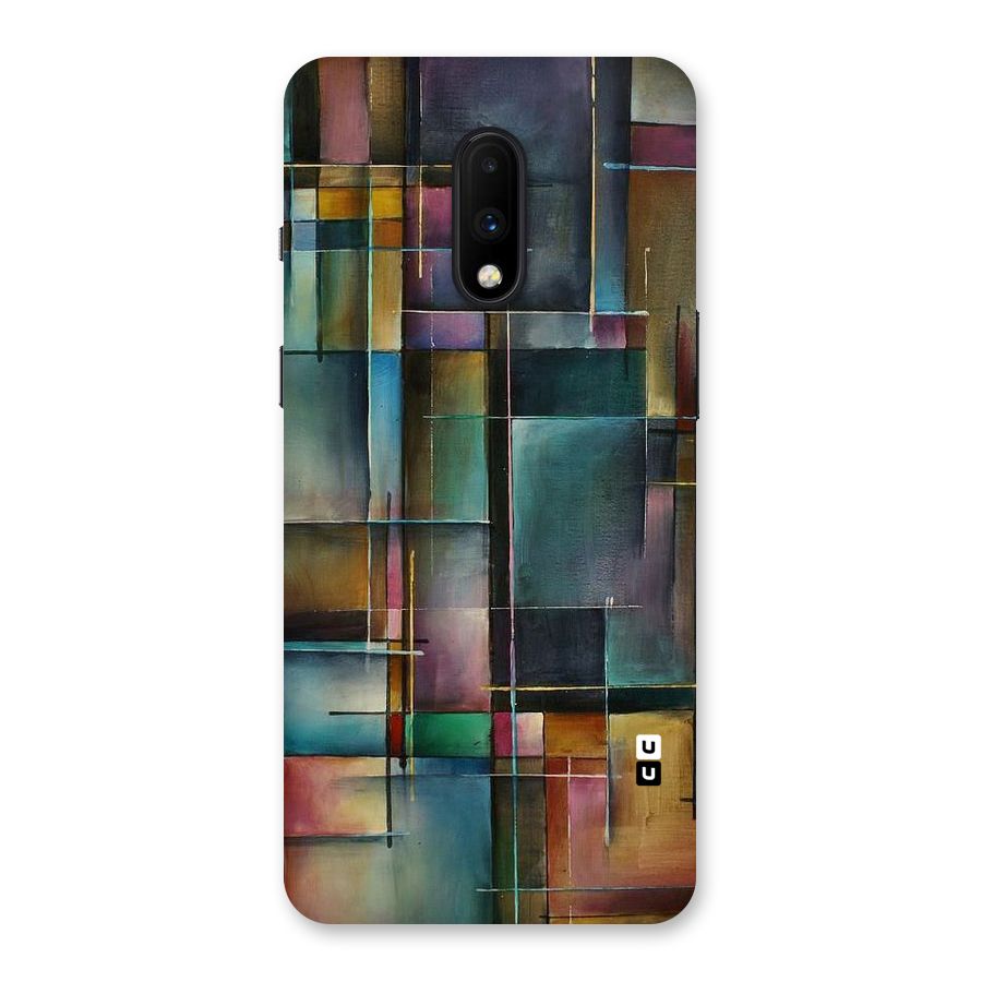 Dark Square Shapes Back Case for OnePlus 7