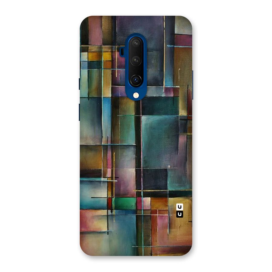 Dark Square Shapes Back Case for OnePlus 7T Pro