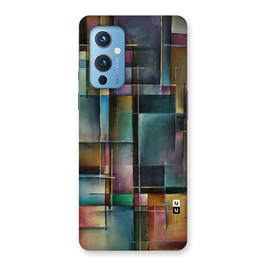 Dark Square Shapes Back Case for OnePlus 9