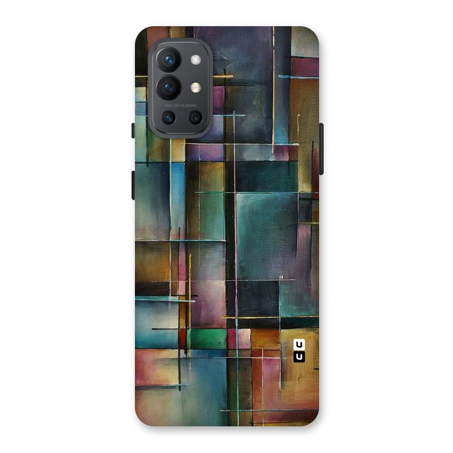 Dark Square Shapes Back Case for OnePlus 9R