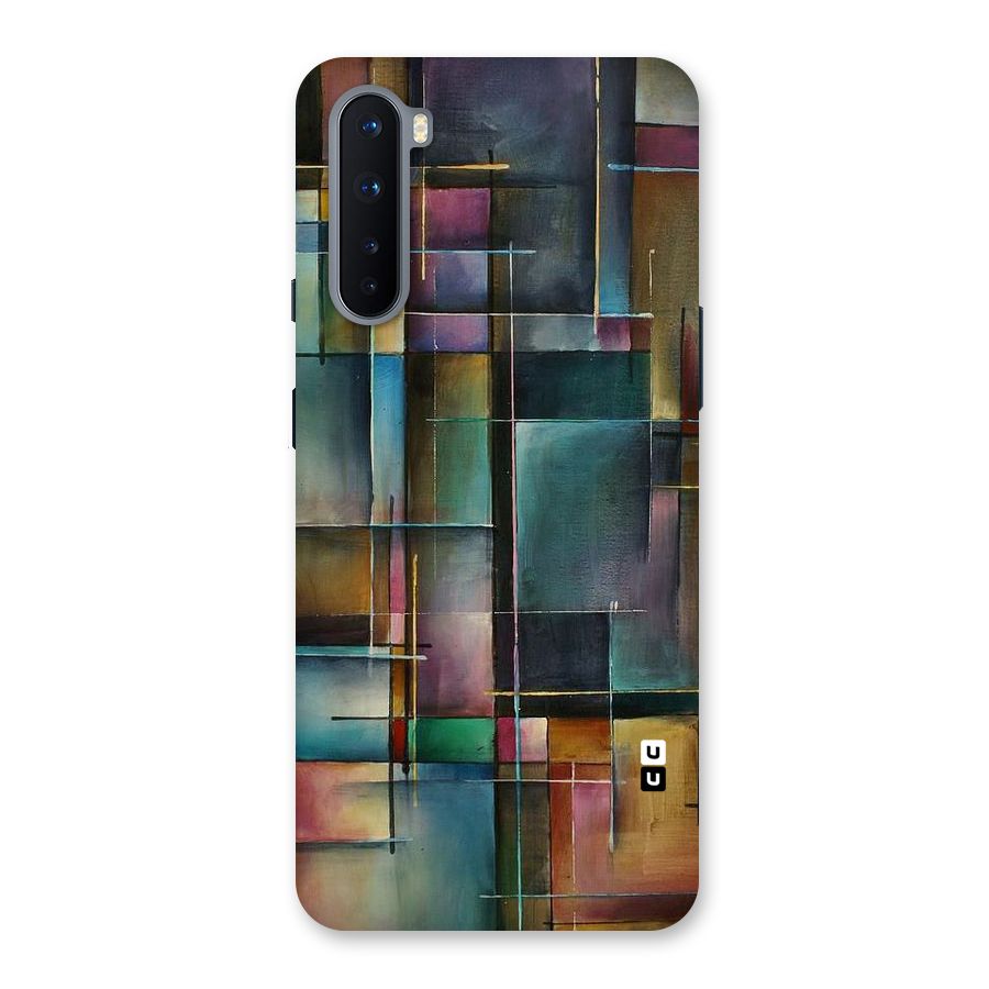 Dark Square Shapes Back Case for OnePlus Nord