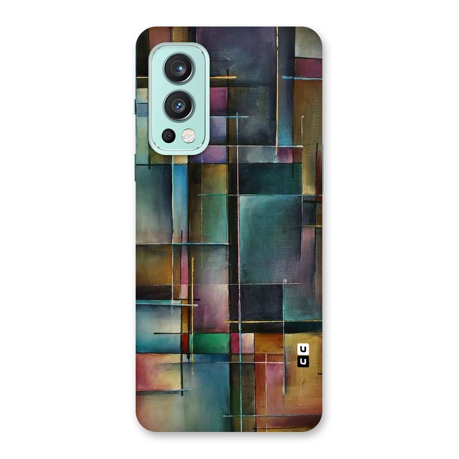 Dark Square Shapes Back Case for OnePlus Nord 2 5G